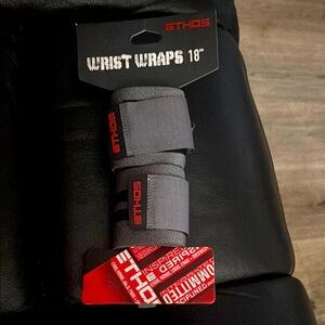 Gray Wrist Wraps 18"